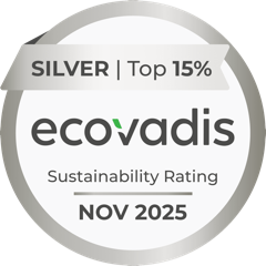 EcoVadis Silver EcoVadis Silber — Nachhaltigkeits-Rating, Nov 2025